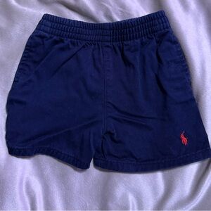 Polo by Ralph Lauren Dark Blue Shorts with Red Emblem